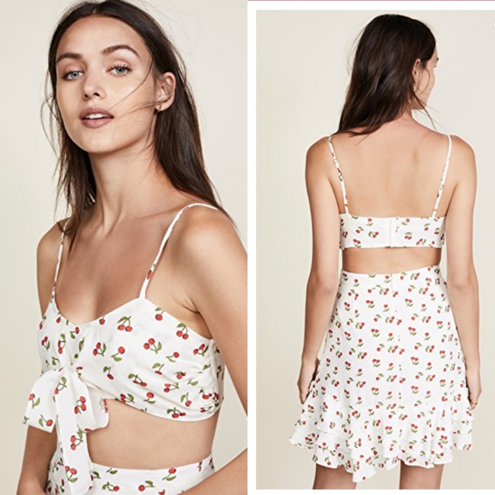 For Love & Lemons | cherry crop top
